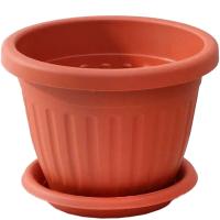 Кашпо Сильвер ЭКО D28 7,2л терракотовый с под. /5шт/Рад