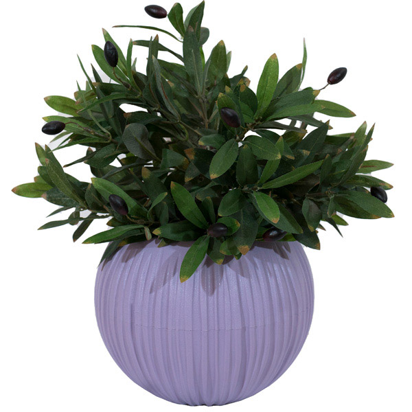 Кашпо Сфера 1,7л лавандовый сорбет КШ-9634