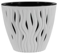 Кашпо Вдохновение 5,7л белый/черный КШ-8651 Кашпо Вдохновение 5,7л белый/черный КШ-8651