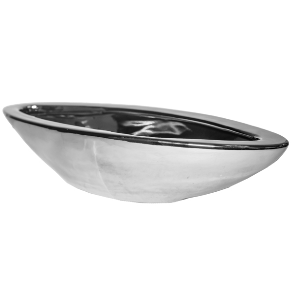 Кашпо Moon 31*12, h7см серебро 074729