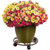 Подставка РЗДИ Напол на колесах один горшок антик медь