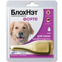 Капли БлохНэт форте д/собак 20-30кг п/блох и п/клещей 1пип*3мл/10шт/Астрафарм