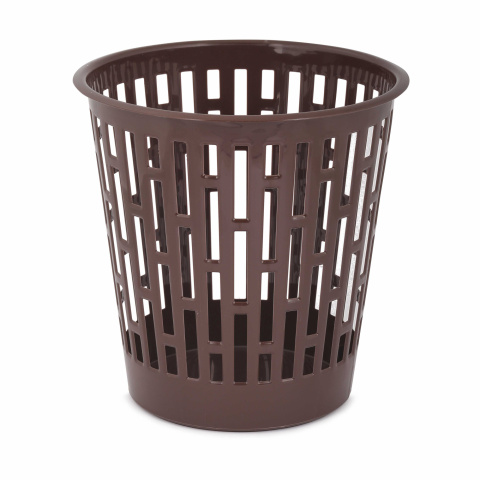 Корзина д/бумаг Матрица 9л коричневый М8216 /8шт/ Альтерн