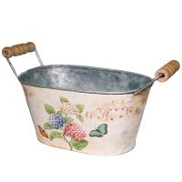 Кашпо металл овальное (19х12х10см) WF112054 -1