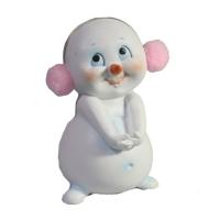 Снеговик застенчивый L7,5W6,5H11  715301/W100