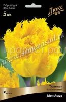 Тюльпан Бахромчатый Мон Амур (махровый, ярко-жёлтый, 5шт, 11-12) 732319 Тюльпан Бахромчатый Мон Амур (махровый, ярко-жёлтый, 5шт, 11-12) 732319