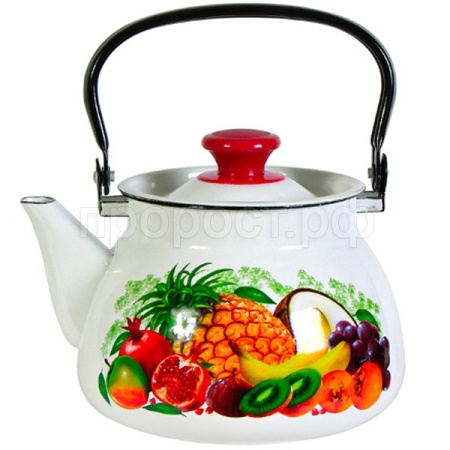 Чайник 3л с метал. ручкой сферич. белый Эквадор 42104-122/6-У4 /4шт/Керчь