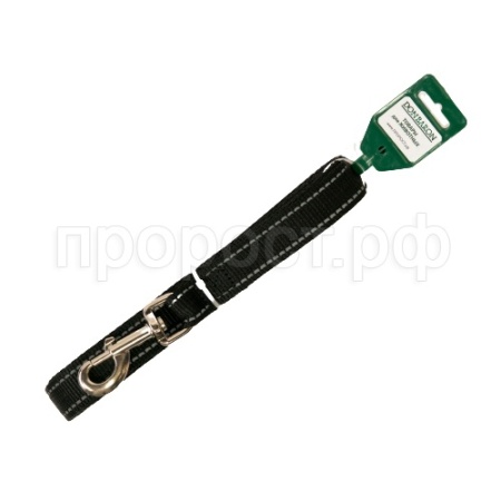 Поводок капрон 25мм*5м черный со светоотражающими полосами DONBARON Поводок капрон 25мм*5м черный со светоотражающими полосами DONBARON