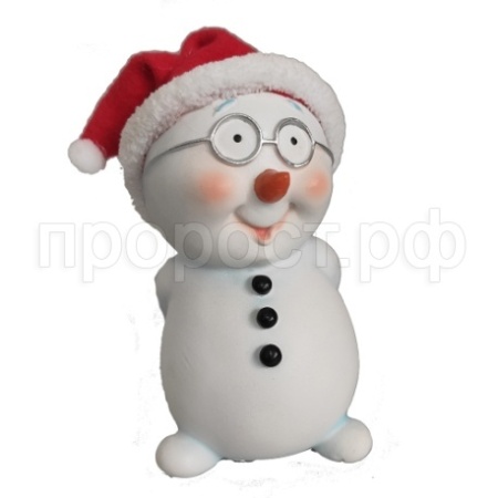 Снеговик в очках L6W6H10  716340/W098