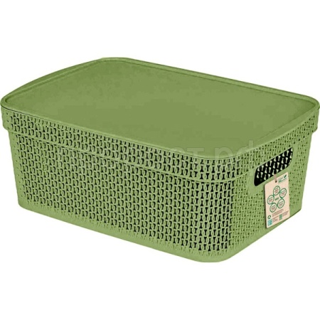 Корзина д/хранения Green Republic 5л с крышкой полынь /KL4113/10шт/ПР 