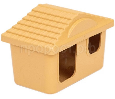 Игрушка для грызунов Домик Zoo-M пластик малый 11*8*7см/3213