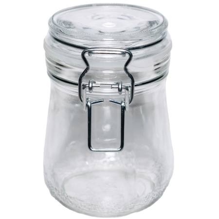 Банка стеклянная 500мл БУГЕЛЬНЫЙ ЗАМОК с крышкой /150шт/ОП