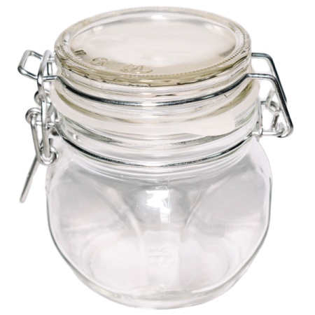 Банка стеклянная 350мл БУГЕЛЬНЫЙ ЗАМОК с крышкой /143шт/ОП