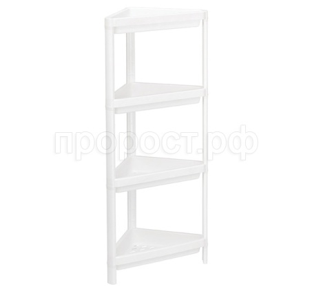 Полка треугольная 4 секции белый М2707 /3шт/М-пласт 