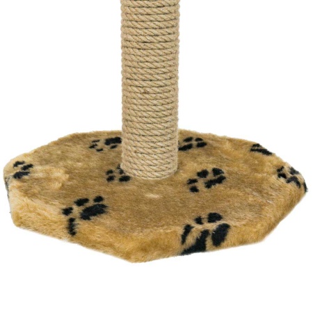 Когтеточка столбик мех, джут коричневый 35*35*50см/DONBARON