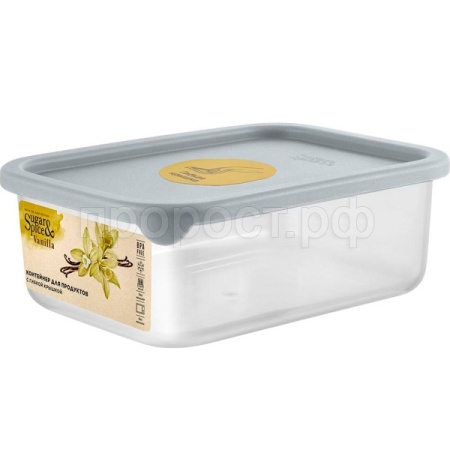 Контейнер д/продуктов 0,5л Sugar&Spice прямоуг. трюфель с гибкой крышкой SE1676 /18шт/ПР