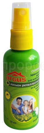 ARGUS лосьон-спрей 50мл от комаров с запахом жасмина ARGUS лосьон-спрей 50мл от комаров с запахом жасмина