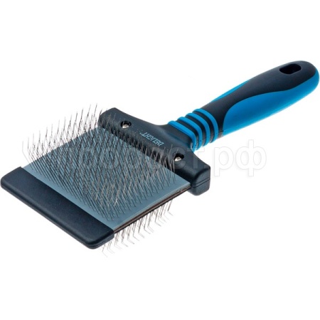 Пуходёрка DeLIGHT двухсторонняя гибкая жёсткий корд большая 36842L/12/Пет Лайн