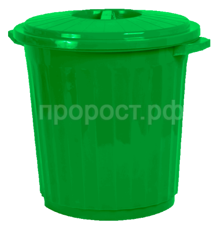 Бак 35л с крышкой зеленый 01002 Бак 35л с крышкой зеленый 01002