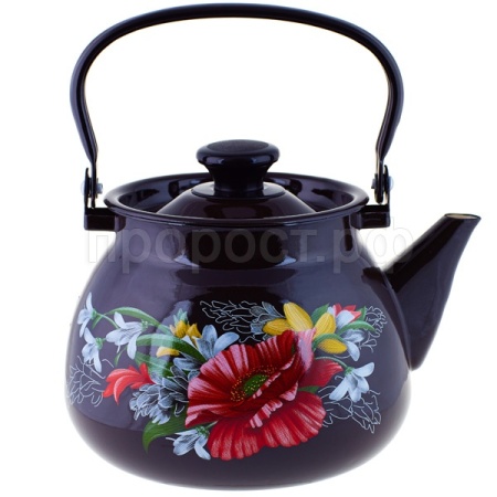 Чайник 3л с метал. ручкой сферич. бостон Апрель 42115-123/6-У4 /4шт/Керчь