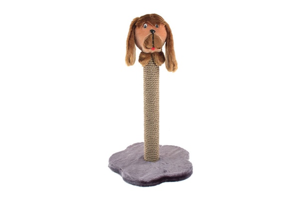 Когтеточка столбик с собакой джутовый 38*38*59см ЧИП /8324 Когтеточка столбик с собакой джутовый 38*38*59см ЧИП /8324