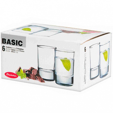 Набор стопок БЕЙЗИК 6 шт. 55 мл 52837B