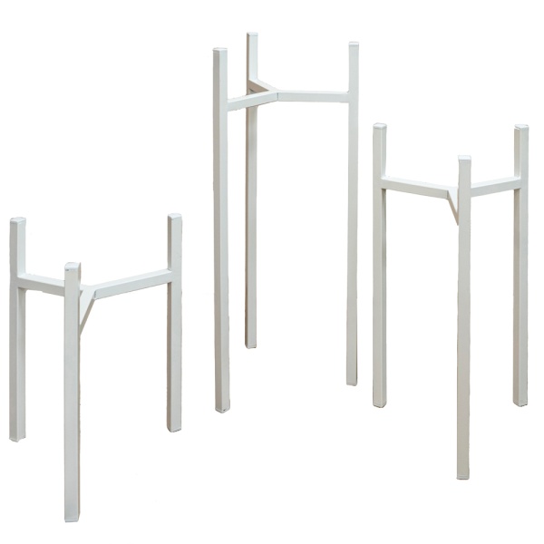 Подставка ЛОФТ белый 1 горшок 24-70см РЗДИ