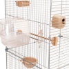 Клетка д/птиц ЛОРА-3 ECO 58*40*126см (укомплект) 3 секции бежевая/4612/Дарэлл