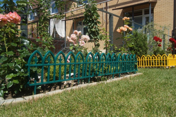 Забор декор. Кованый цветок 3м*30см 5-ти секцион. зеленый/PROTEX