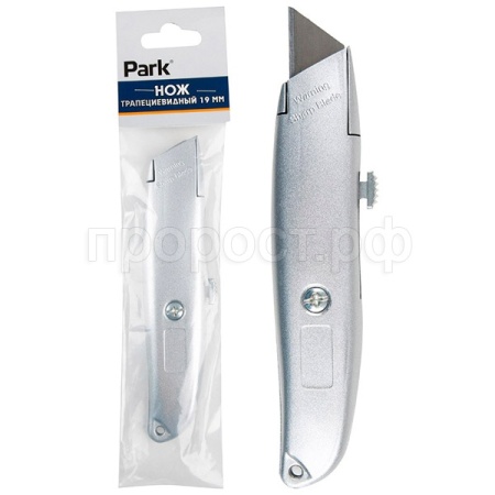 Нож 19мм с выдвижным лезвием трапециевидный 103773