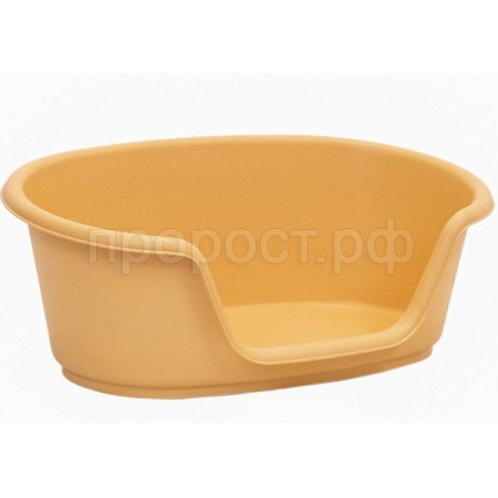 Лежанка РЕЛАКС овальная пластиковая 52*34*h20см бежевый/4001беж/Дарэлл