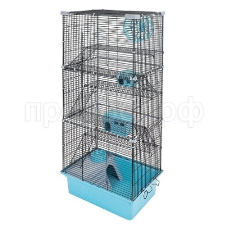 Клетка д/грыз ЭКО 6-х эт РИККИ 42*30*95см разборная бирюза/43122/Дарэлл