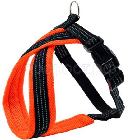 Шлейка нейлон 25мм Премиум Х-образная с подкладкой оранжевая обхв.груди 60-70см/01225016-03/Каскад Шлейка нейлон 25мм Премиум Х-образная с подкладкой оранжевая обхв.груди 60-70см/01225016-03/Каскад