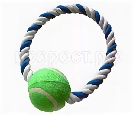 Игрушка для собак Аппорт кольцо с мячом/R1060