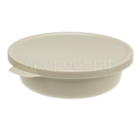 Миска ТЭСТИ 0,5л с крышкой латте М1361 /16шт/М-пласт